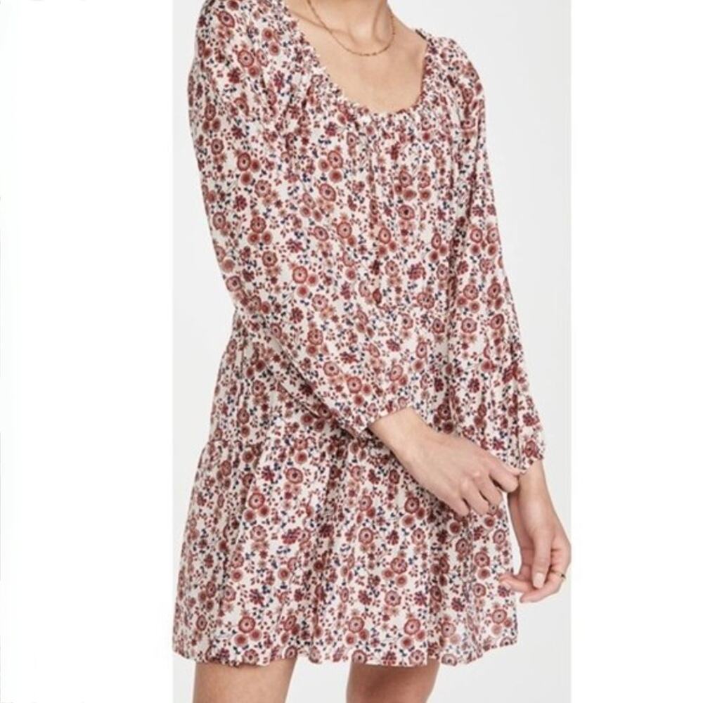 NWT XIRENA Dalyn Dress in Red Spark - Bohemian Floral Print Mini - Size M - Picture 1 of 7